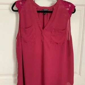 Torrid | Georgette Lace Sleeveless Pullover Blouse